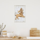 Poster Dessin astrologique Lion (Cuisine)