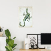 Poster Dessin astrologique Scorpion (Bureau à domicile)