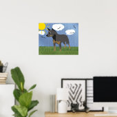 Poster Dessin Australian Cattle Dog (Bureau à domicile)