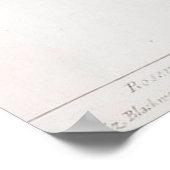 Poster Dessin botanique romarin Art vintage (Coin)