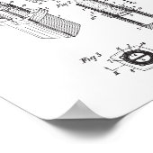 Poster Dessin Brevet à lèvres, Décor Chambre Femme (Coin)