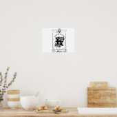 Poster Dessin céleste Intuition Poissons (Cuisine)