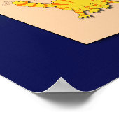 Poster Dessin Chien Lire Funny School Lecture éducative (Coin)