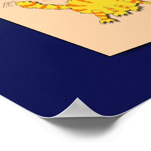 Poster Dessin Chien Lire Funny School Lecture éducative (Coin)