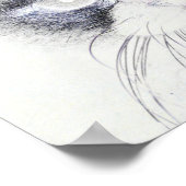 Poster Dessin crayon de chat (Coin)