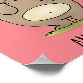 Poster Dessin d'adorable hamster (Coin)