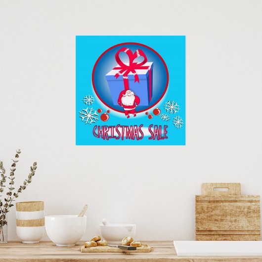 Poster dessin d'affiche de vente de noël (Cuisine)