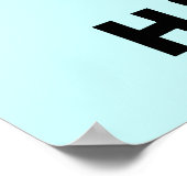 Poster Dessin d'âne Hee Hawww! (Coin)