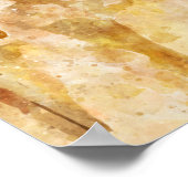 Poster Dessin d'aquarelle de la tête du cheval (Coin)