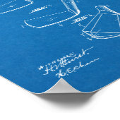 Poster Dessin d'art du club de golf 1918 (Coin)