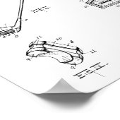 Poster Dessin d'art du club de golf 1925 (Coin)