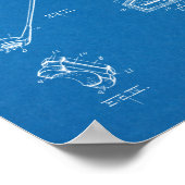 Poster Dessin d'art du club de golf 1925 (Coin)