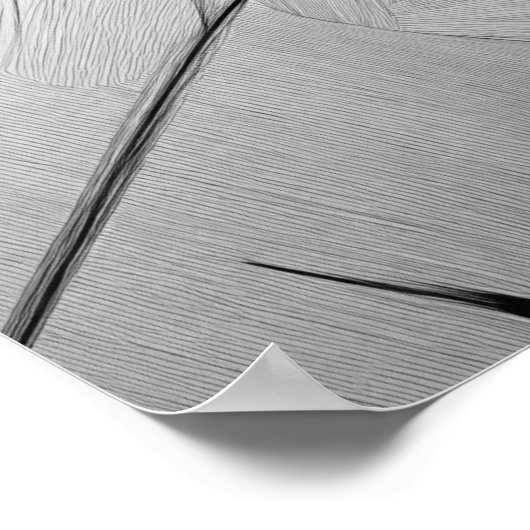 Poster Dessin d'art moderne minimaliste (Coin)