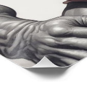 Poster Dessin d'art pop de Gorilla Bodybuilder (Coin)