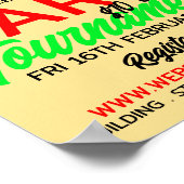 Poster Dessin, Darts Tournament Publicité (Coin)