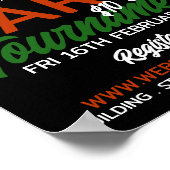 Poster Dessin, Darts Tournament Publicité (Coin)