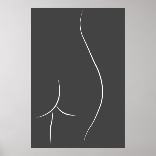 Poster Dessin de bas minimal (Devant)