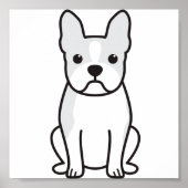 Poster Dessin de Boston Terrier Dog (Devant)
