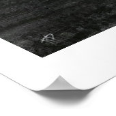 Poster Dessin de charbon de bois banni par Rachel Dolezal (Coin)