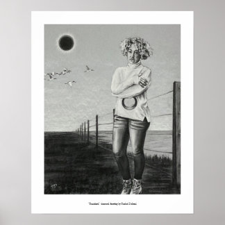 Poster Dessin de charbon de bois banni par Rachel Dolezal