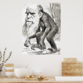 Poster Dessin De Charles Darwin 1871 (Cuisine)