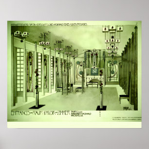 Poster Dessin de Charles Rennie Mackintosh 1901