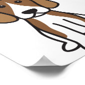 Poster Dessin de chien beagle (Coin)