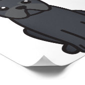 Poster Dessin de chien carlin (Coin)