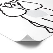 Poster Dessin de chien espagnol américain Cocker (Coin)