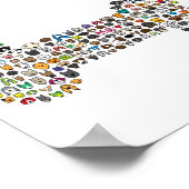 Poster Dessin de chien os (Coin)