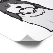 Poster Dessin de Chien Shih Tzu (Coin)