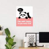 Poster Dessin de Cute and Lazy Panda (Bureau à domicile)