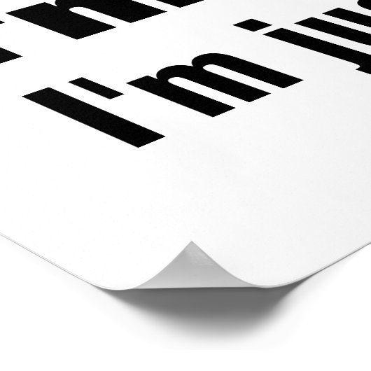 Poster Dessin de Cute and Lazy Panda (Coin)