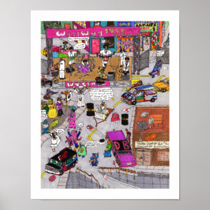 Poster Dessin de deuxième voltz