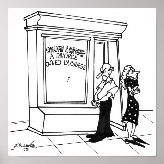 Poster Dessin de divorce 2458 (Devant)