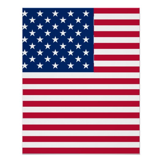 Poster Dessin de fierté du drapeau américain USA (Devant)