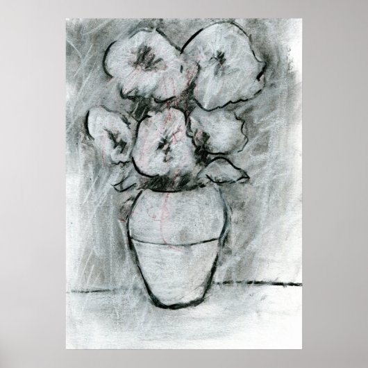 Poster Dessin de fleurs original (Devant)