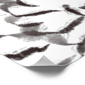 Poster Dessin de fleurs vintages de Zinnia (Coin)