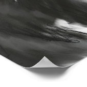 Poster Dessin de Kitts Noir et Blanc (Coin)