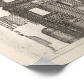 Poster Dessin de la cathédrale du Vatican (Coin)