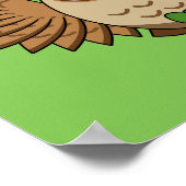 Poster Dessin de la chouette de la Saint Patrick (Coin)
