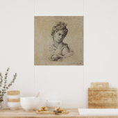 POSTER DESSIN DE LA CLEOPATRA DE MICHELANGELO (Cuisine)