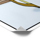 Poster Dessin de la corde de marque de la robe (Coin)