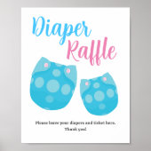 Poster Dessin de la couche rose bleue Raffle Genre Reveva (Devant)