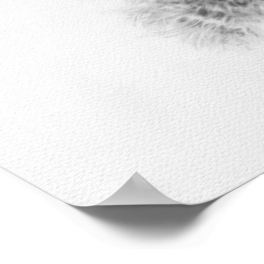 Poster Dessin de la grande corne (Coin)