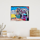 Poster dessin de la rivière d'or (Cuisine)