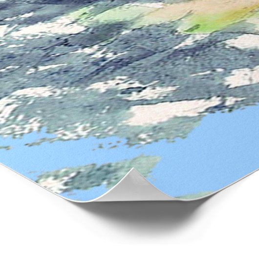 Poster Dessin de l'affiche debout (Coin)