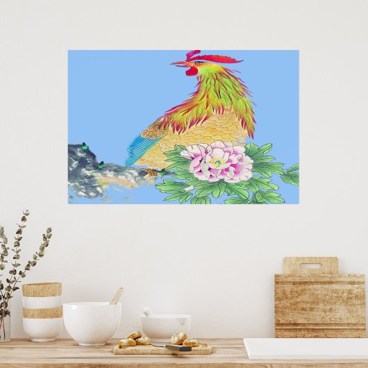 Poster Dessin de l'affiche debout (Cuisine)