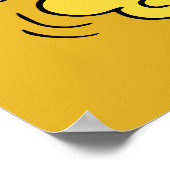 Poster Dessin de lapin du Nouvel An chinois (Coin)