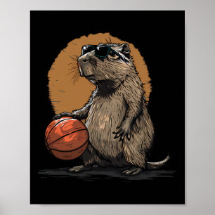 Poster Dessin de l'artiste Sketell Capyra Animal Art